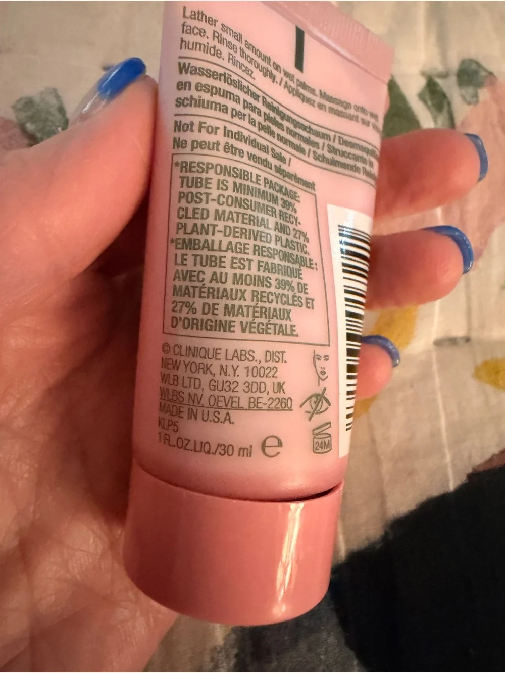 CLINIQUE All About Clean Rinse-Off Foaming Cleanser NEW Travel Size